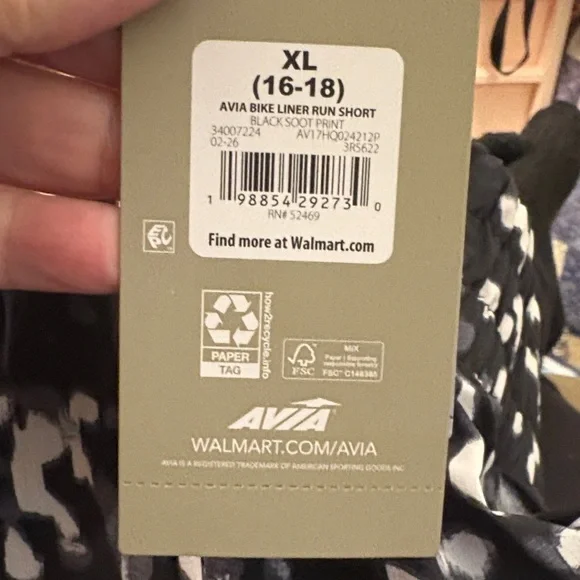 Women's Black & White Printed Athletic Shorts with Elastic Waist - Picture 6 of 8